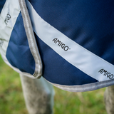 Horseware Ireland Amigo 1200D FieldSafe Plus 50g Turnout Rug #colour_navy-titanium-grey-silver