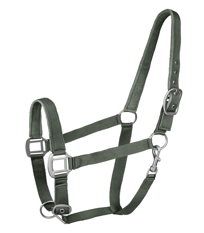 Waldhausen Satin Perlon Halter #colour_dark-olive