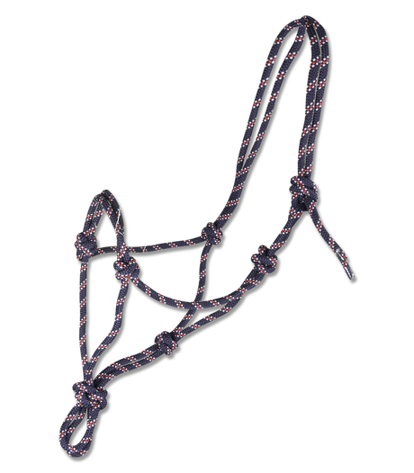 Waldhausen Knotted Halter #colour_blue-white-red