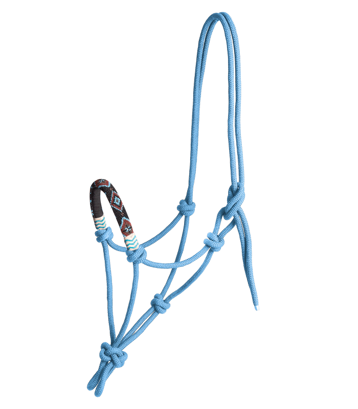 Waldhausen Pearls Knot Halter #colour_azure-blue