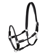 Waldhausen X-Line Nevada Leather Halter #colour_black-silver