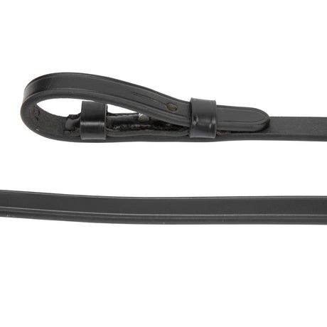 Shires Lusso Curb Reins #colour_black