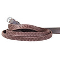 KM Elite Pro Grip Eventer Reins No Stoppers #colour_havana