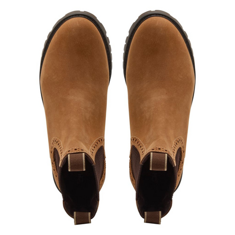 Chatham Ladies Moreton Brogue Chelsea Boots #colour_tan