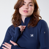 Horseware Ireland Strive Winter 1/4 Zip Top #colour_core-navy