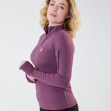 Horseware Ireland Strive Winter 1/4 Zip Top #colour_celestial-purple
