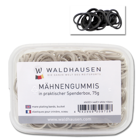 Waldhausen Rubber Plaiting Bands with Box #colour_black