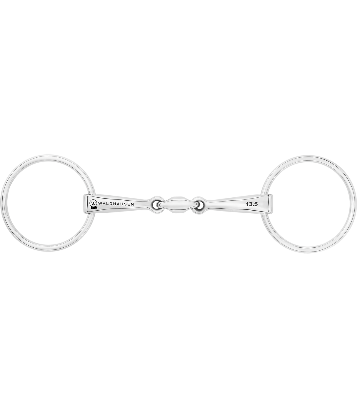 Waldhausen Double Jointed Stainless Steel Snaffle Bit