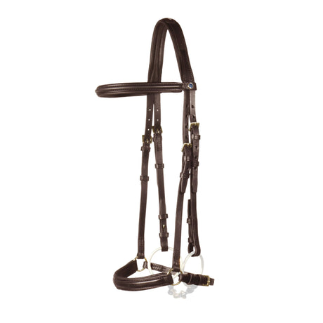 Stubben Trensenzaum Hanovarian Noseband 2330 Island #colour_ebony-ebony