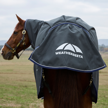 Weatherbeeta Comfitec Ultra 220G Detach-A-Neck Turnout #colour_charcoal