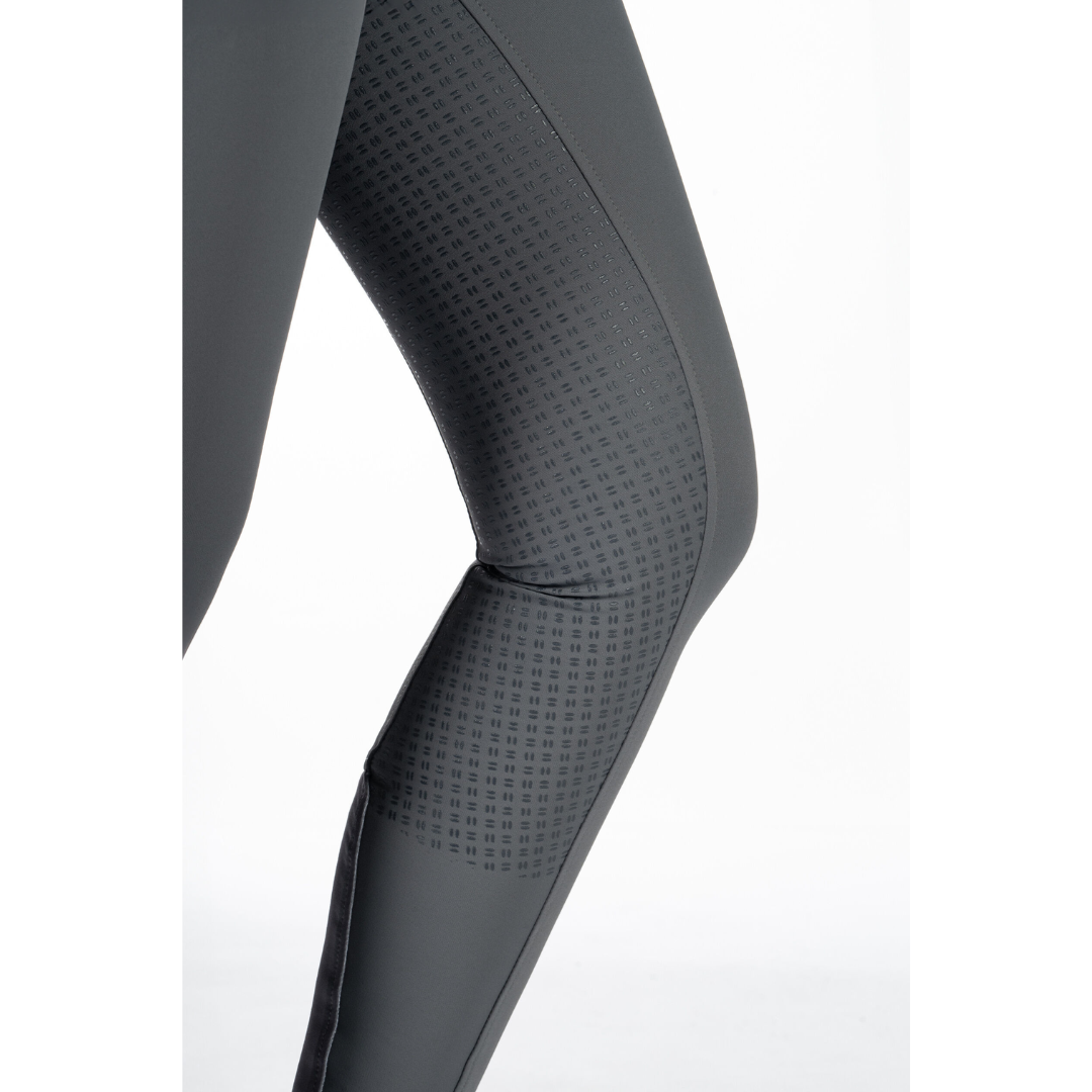 HKM Women's Silicone Full Seat Riding Breeches -Ari Mid Rise- #colour_grey