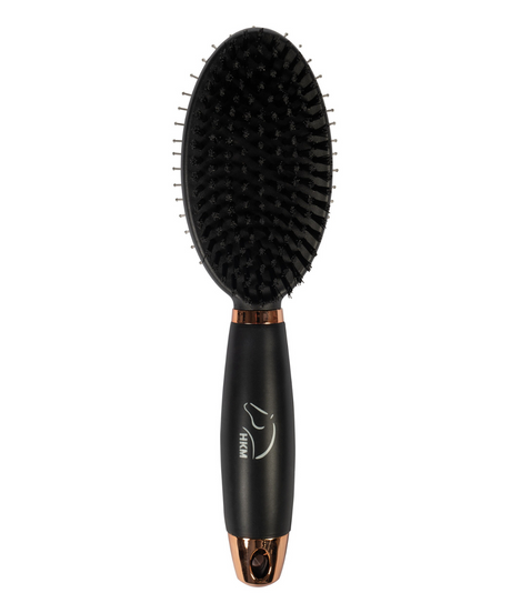 HKM Dual Use Mane and Tail Brush -Gel- #colour_black-rose-gold