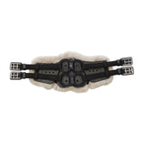 Stubben Equi-Soft® Short Saddle Girth with Cover - Black #colour_lambskin-beige-brown