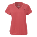 Musto Women's Original V Neck Short Sleeved T-Shirt #colour_sweet-raspberry