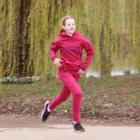 Shires Aubrion Children's Serene Joggers #colour_cerise