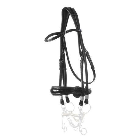 Stubben Switch with Slide/Lock Snaffle Bridle #colour_black-finish