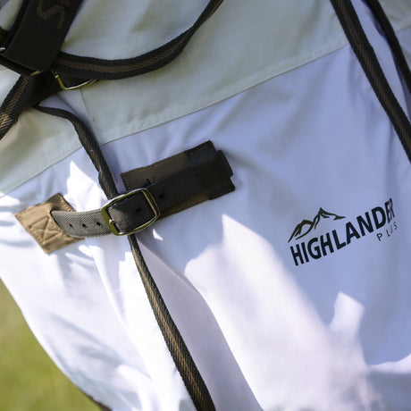 Shires Highlander Plus Sun Shade Fly Combo Rug #colour_white