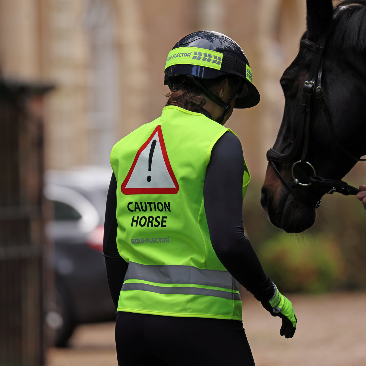 Shires EQUI-FLECTOR® Safety Vest #colour_yellow