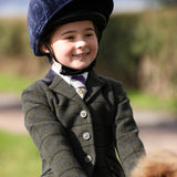 Shires Aubrion Saratoga Children's Jacket #colour_dark-green-check