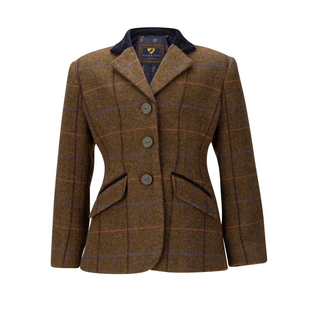 Shires Aubrion Saratoga Children's Jacket #colour_oak-brown-check