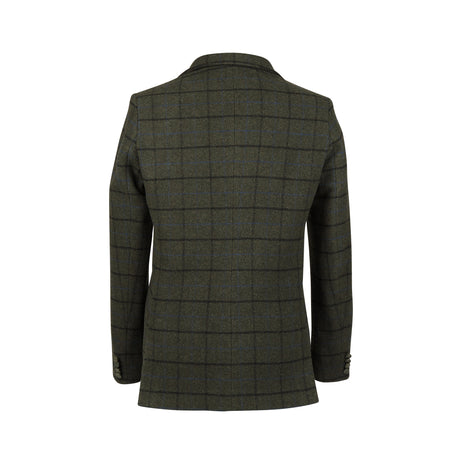 Shires Aubrion Men's Saratoga Jacket #colour_dark-green-check