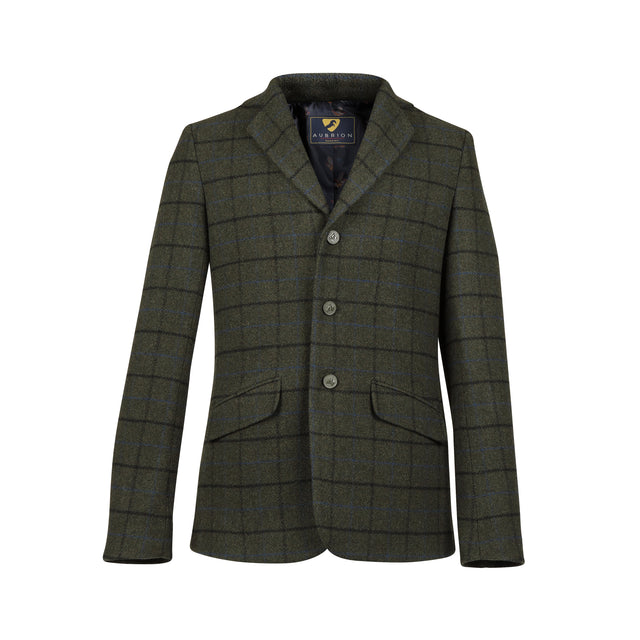 Shires Aubrion Men's Saratoga Jacket #colour_dark-green-check