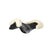 Acavallo Gel NS-S Classic-S 1/2 Cut-Out Flat Pony #colour_black-natural