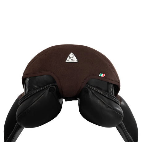 Acavallo Ortho-Coccyx Seat Saver Dressage Classic Gel-In Dri-Lex 20mm #colour_brown