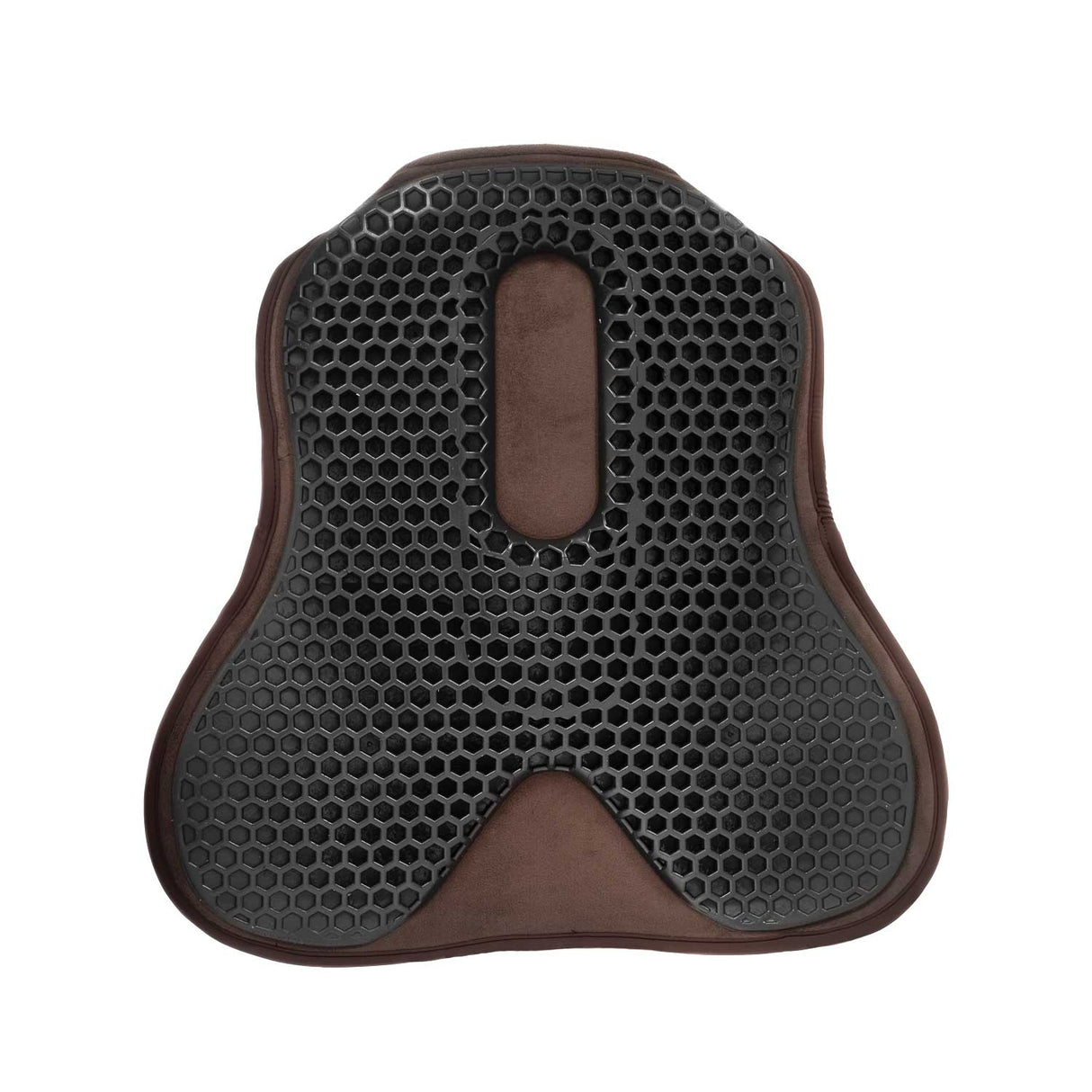 Acavallo Ortho-Coccyx Seat Saver Jumping Hexagonal Gel-Out Dri-Lex 20mm "Offer" #colour_brown
