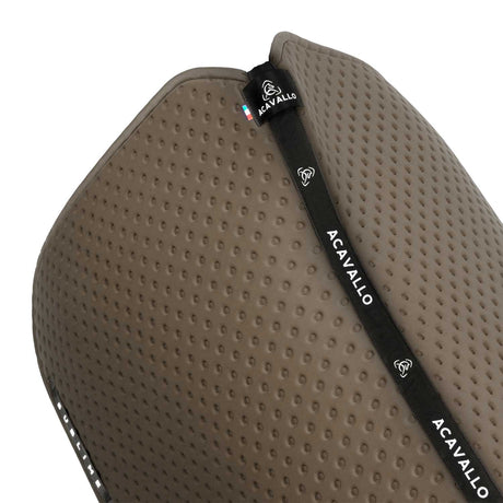 Acavallo Point Dressage Saddle Pad W/Square Back Corner #colour_brown