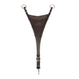 Adjustable leather bib martingale attachment
