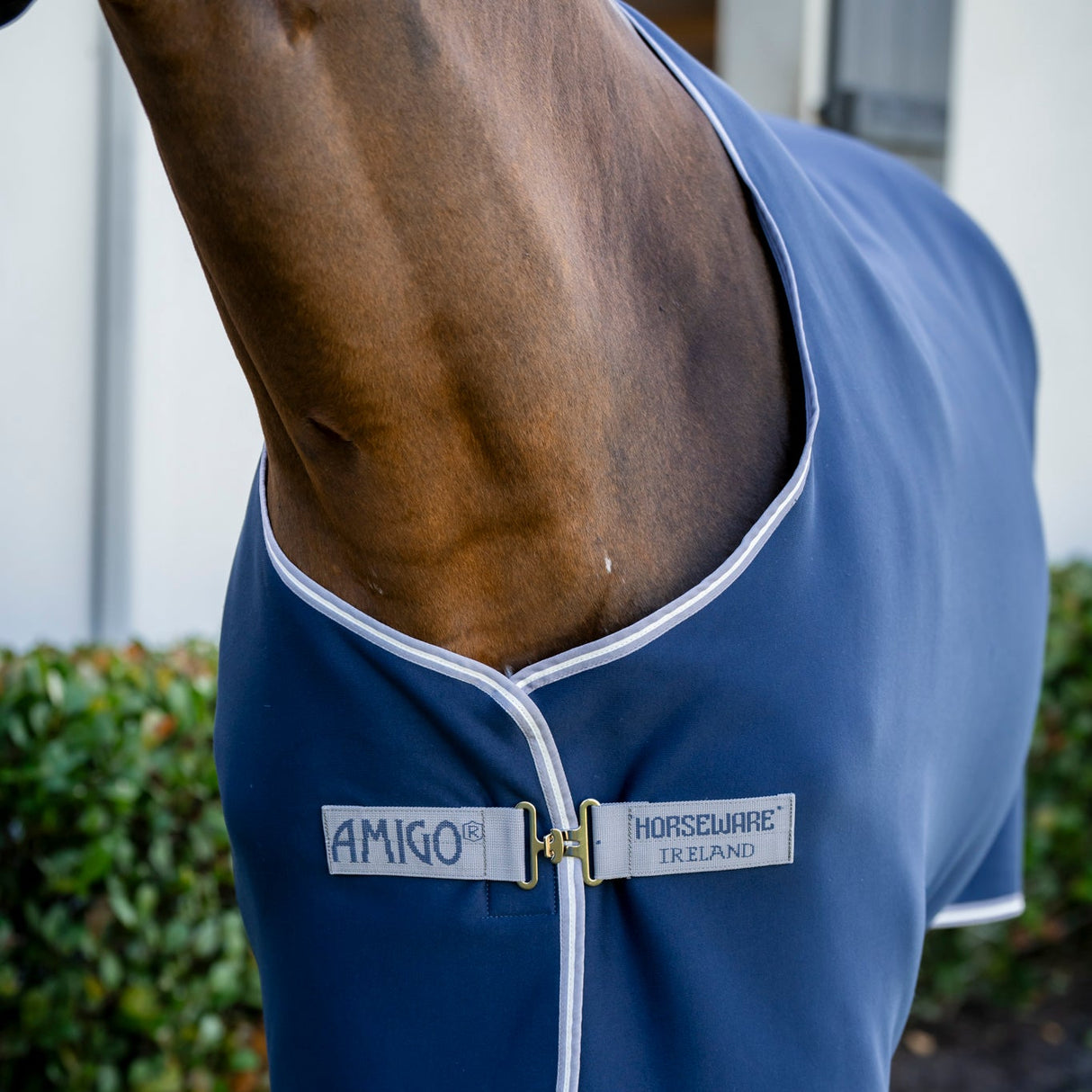 Horseware Ireland Amigo Jersey Cooler #colour_navy-titanium-grey-silver