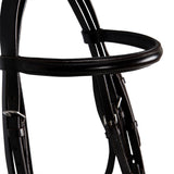 Leather dressage bridle