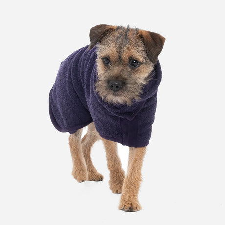 Ruff & Tumble Classic Dog Drying Coat #colour_blackberry