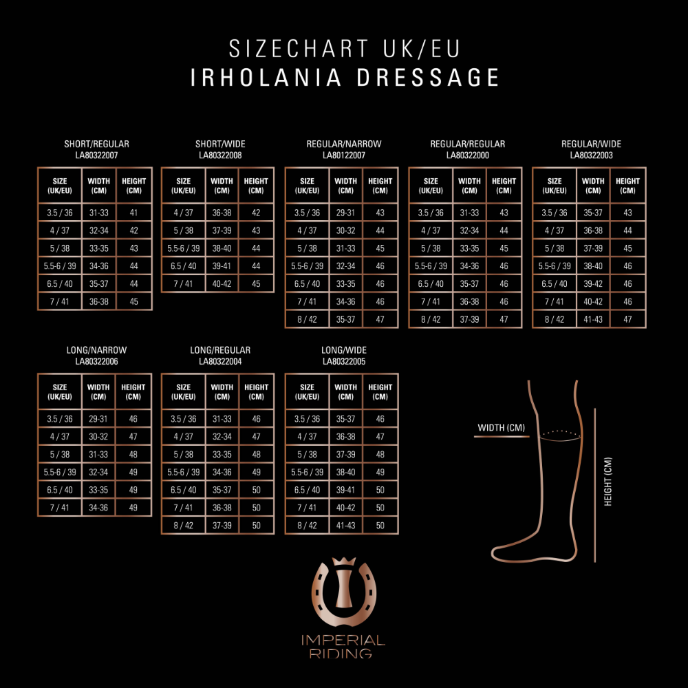 Imperial Riding Olania Long/Wide Dressage Riding Boots #colour_black-lack-chrystal