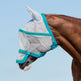 Horseware Ireland Rambo Flymask Plus #colour_silver-navy-electric-blue