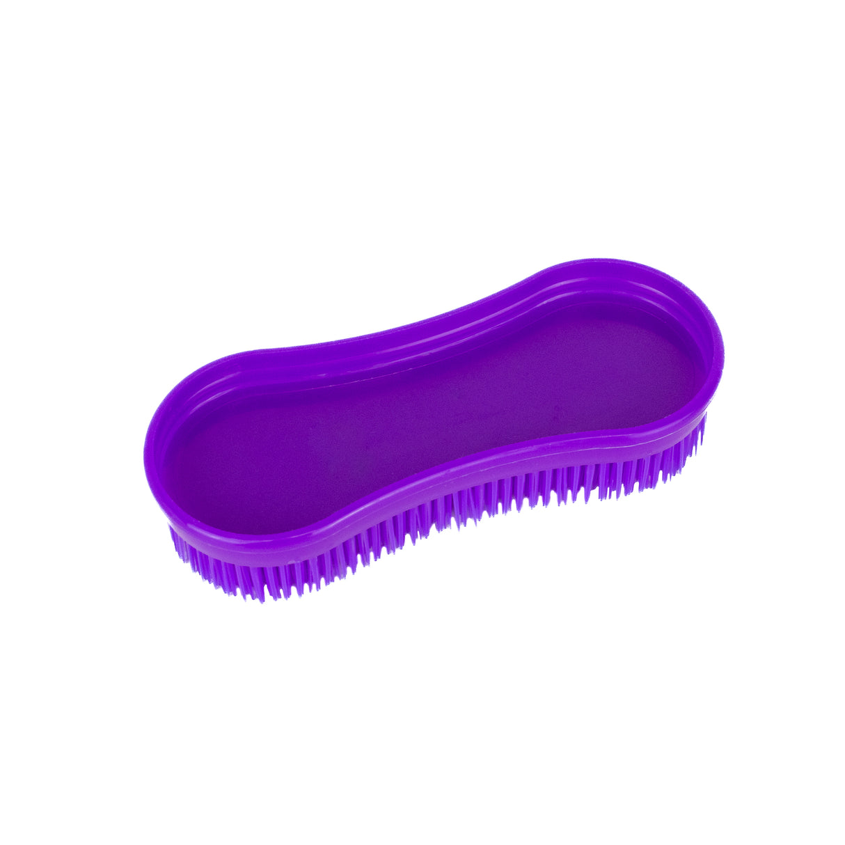 GS Equestrian & Country Plastic Grooming Brush #colour_purple