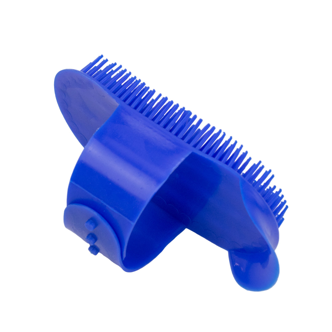 GS Equestrian & Country Plastic Curry Comb #colour_blue