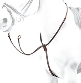 Equipe Leather Martingale with Silver Fittings_#Colour_brown
