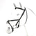 Equipe Emporio Figure 8 Padded Bridle with Silver Fittings - No Reins #colour_black