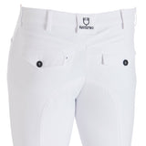 Equestro Men's Slim Fit Grip Breeches With Logo
