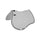 Equestro Jumping Saddle Pad In Breathable Technical Fabric #colour_white
