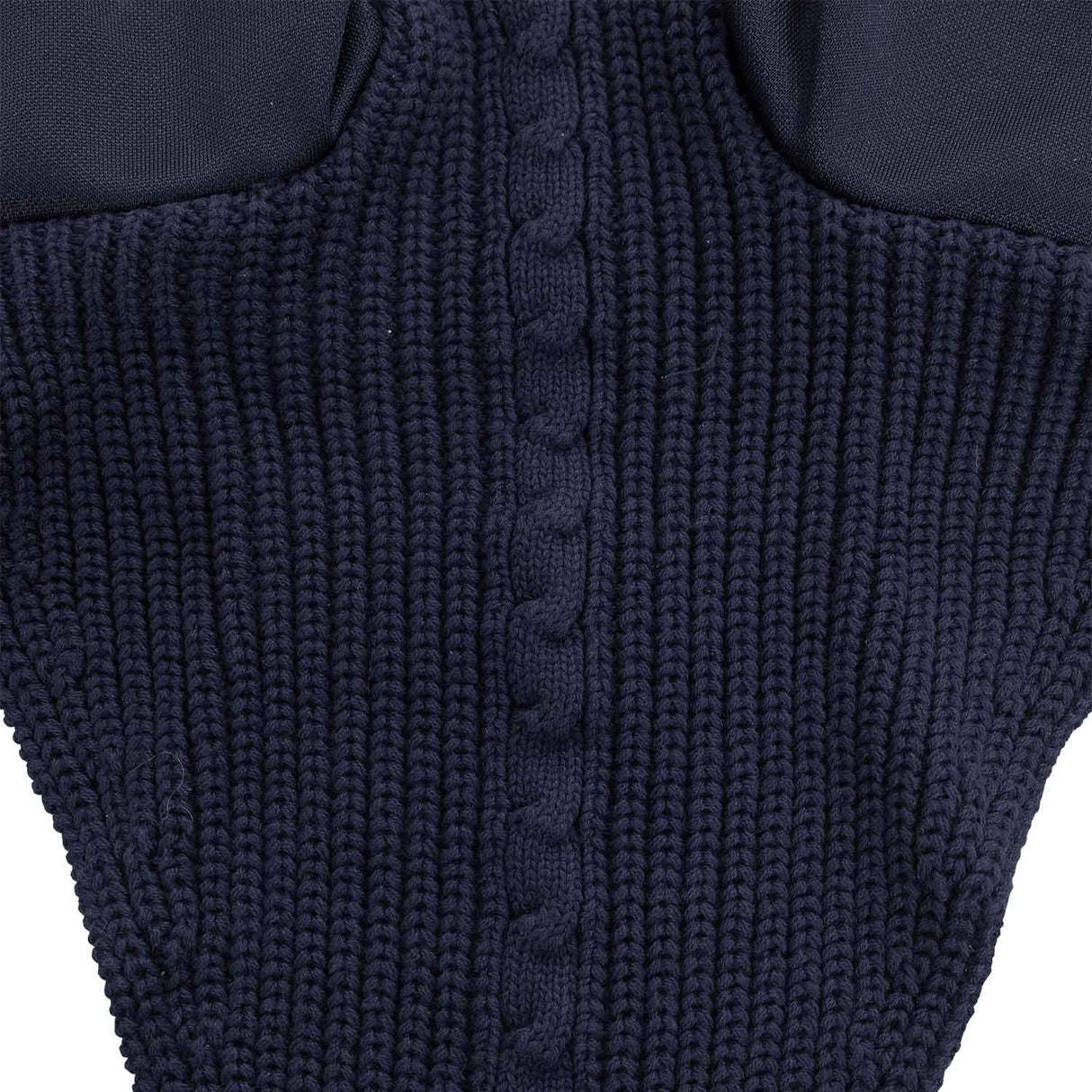 Equestro Meshing Fly Veil With Drawstring At The Noseband #colour_blue
