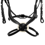Equestro Mexican Leather Bridle #colour_black