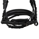 English leather bridle with glittery noseband