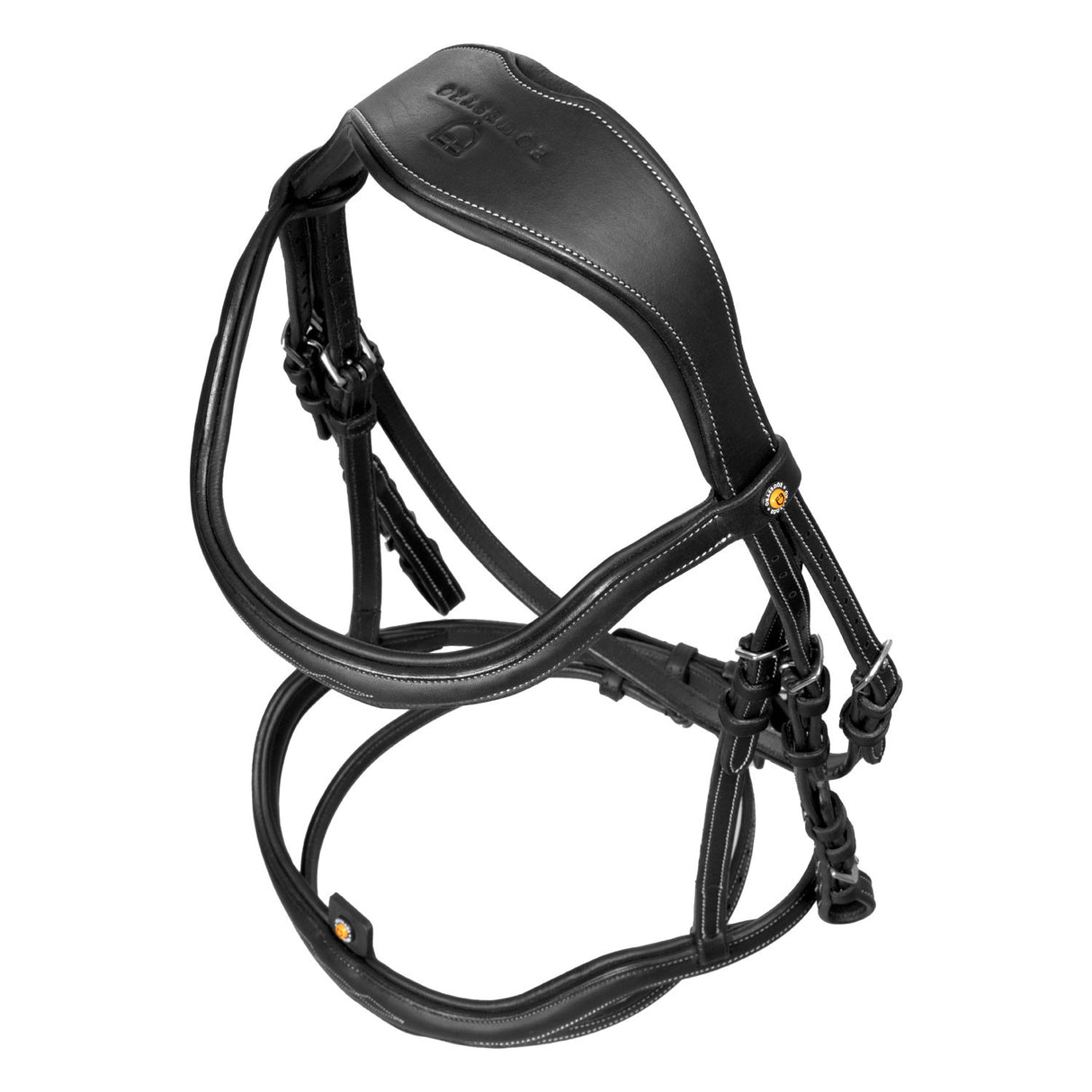 Soft leather stitched bridle