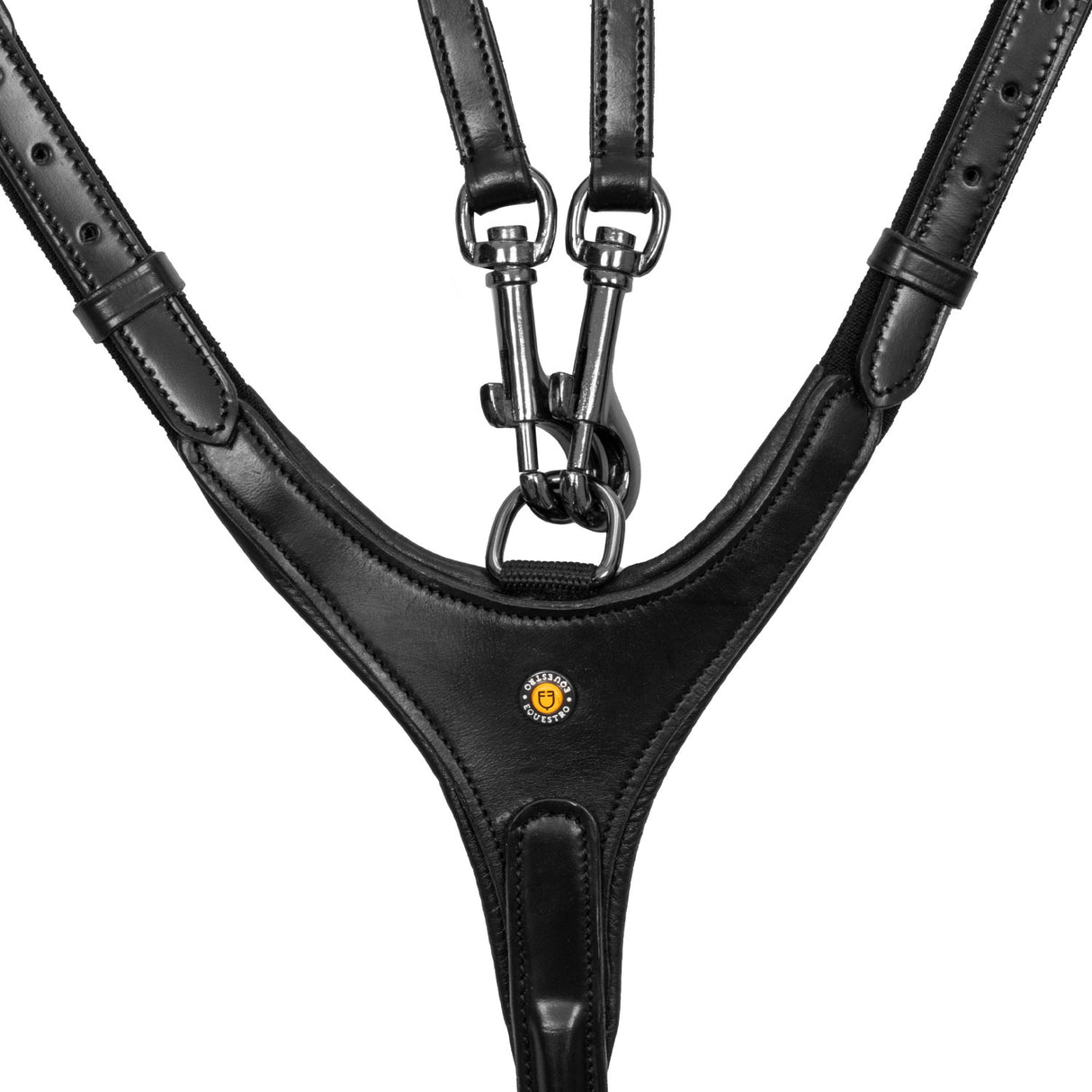 Equestro Removable Martingale Leather Pectoral