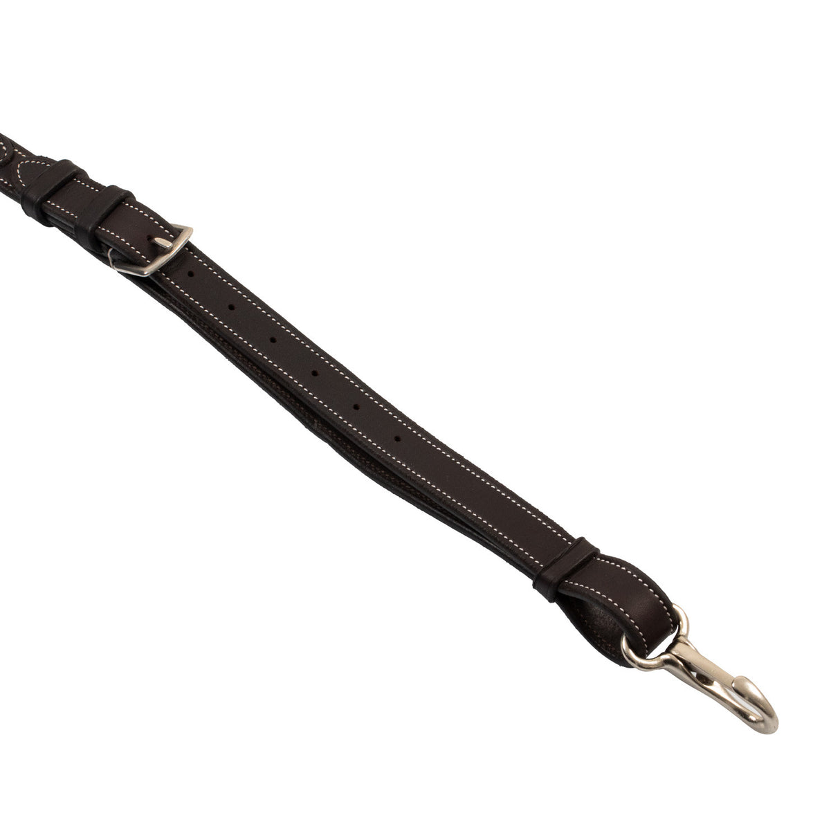 Anatomical leather breastplate with removable martingale