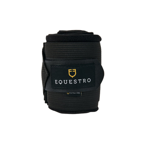 Breathable fleece bandages with elastic