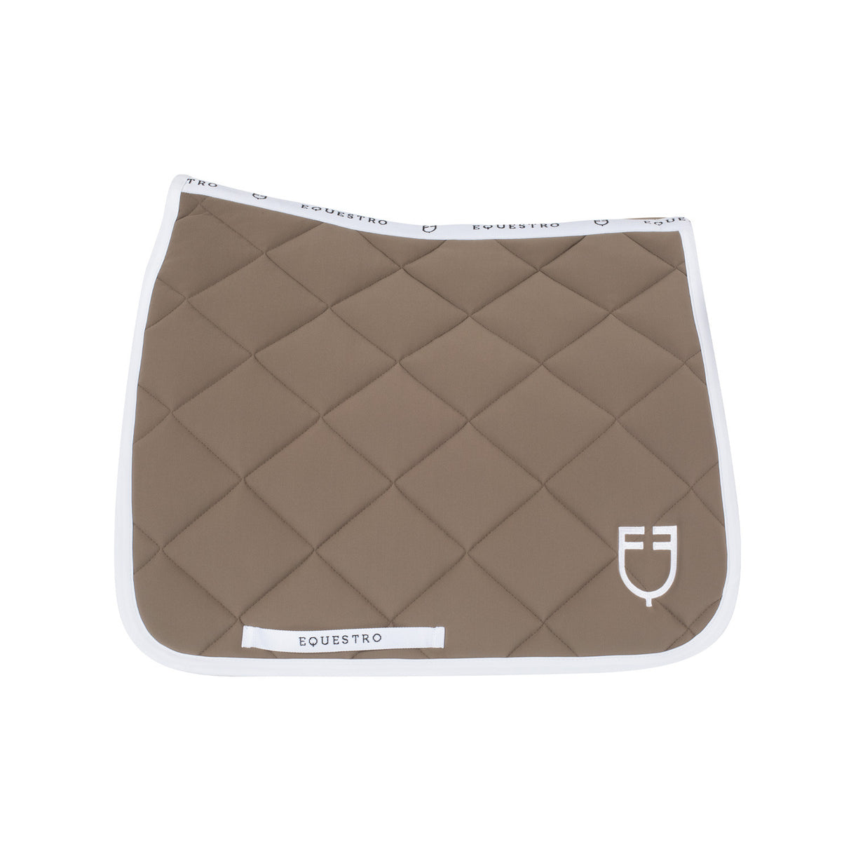Dressage saddle pad with diamond quilting